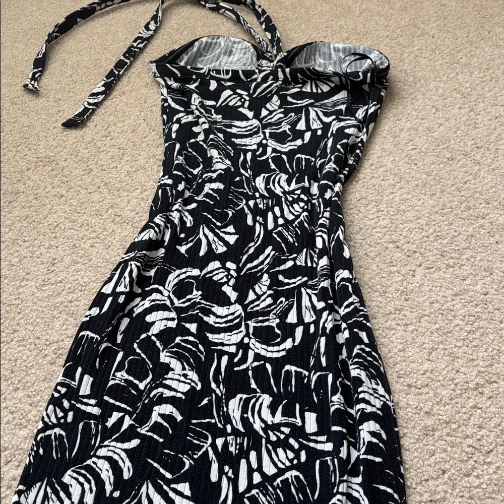 Nine West Black and White Strapless Dress - Picture 4 of 5
